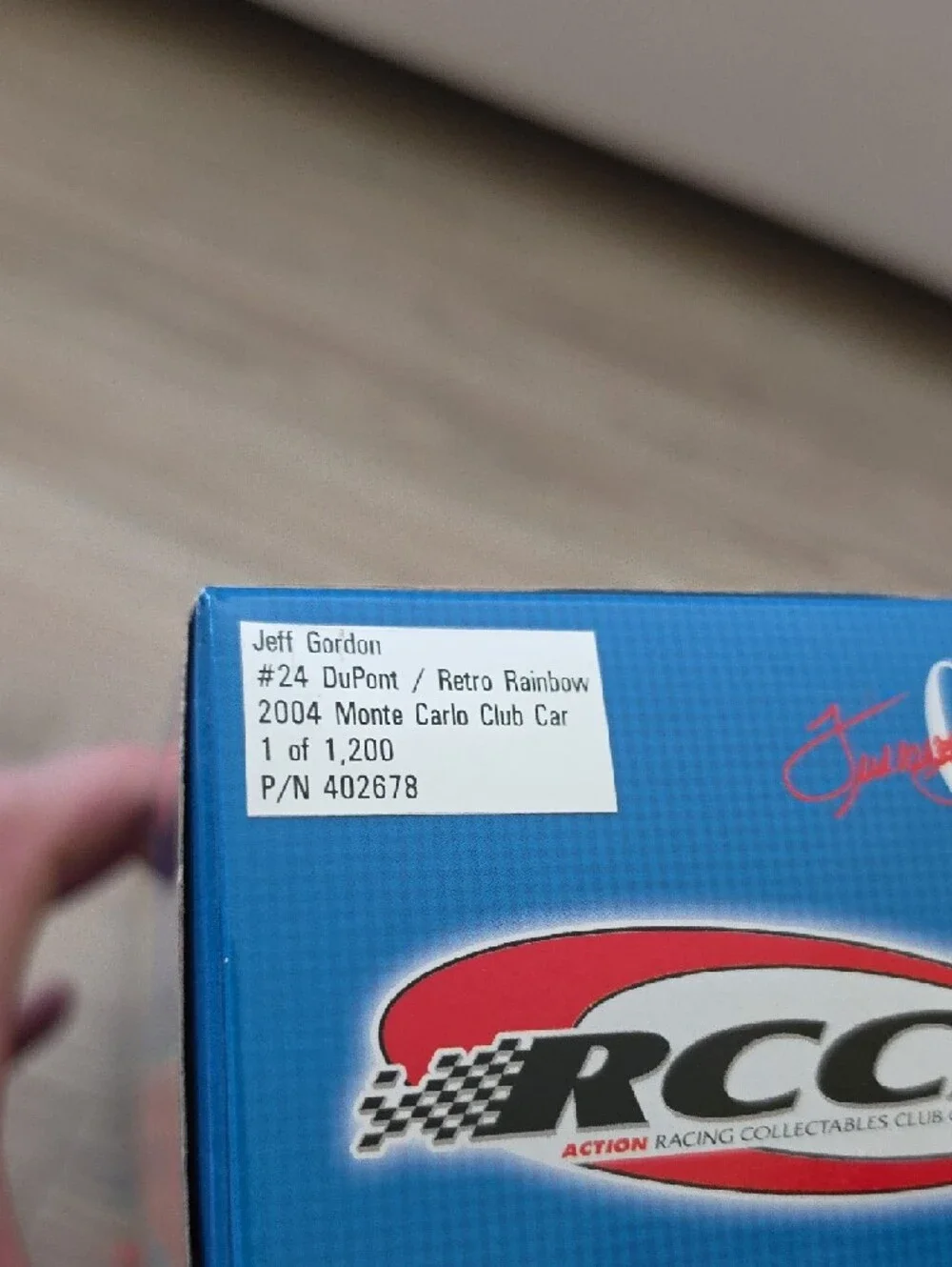 Jeff Gordon #24 DuPont Rainbow Die-Cast Race Car | 1 Of 1200